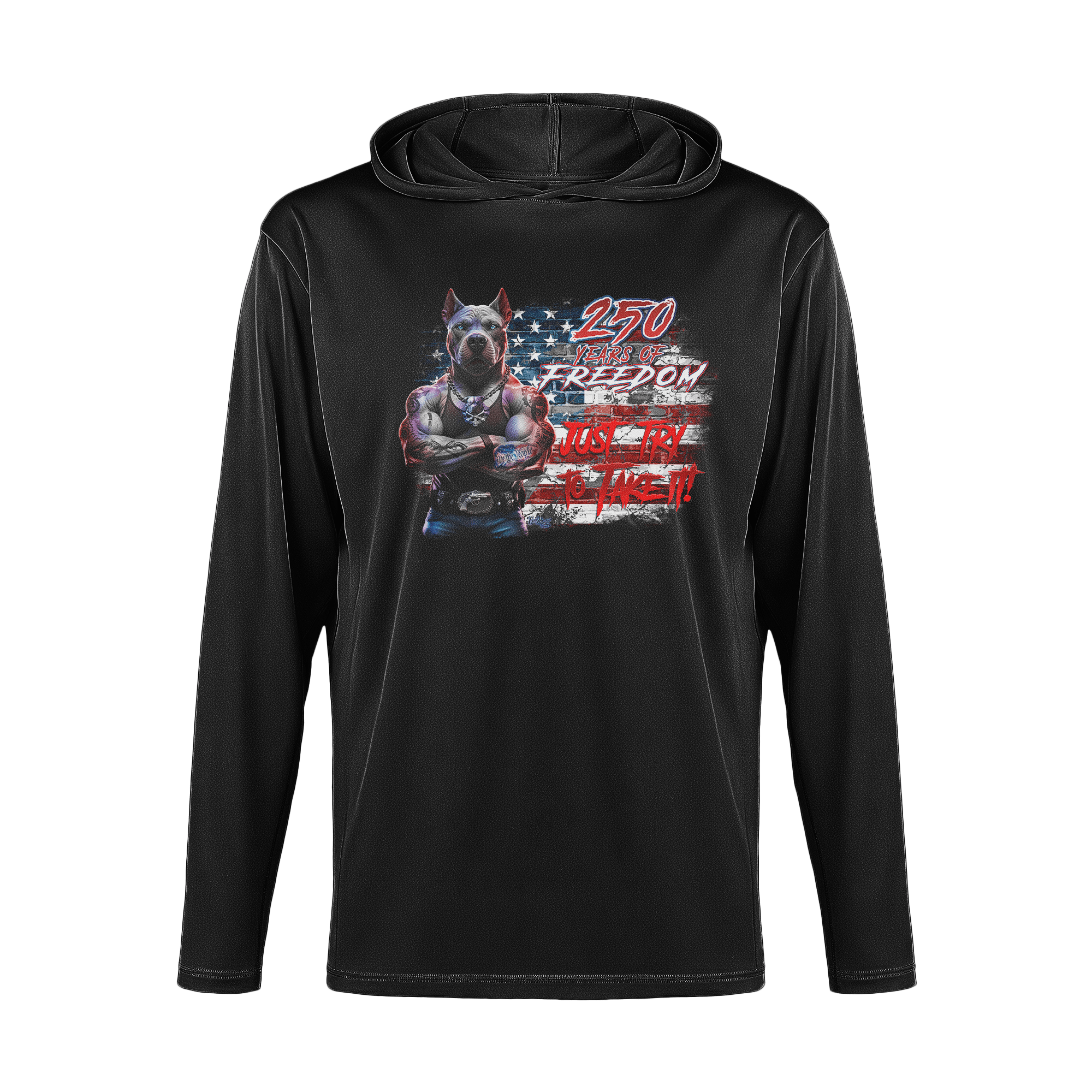 US Celebrates 250 Long Sleeve Hooded Tee - PIT JTTTI - US Celebrates 250