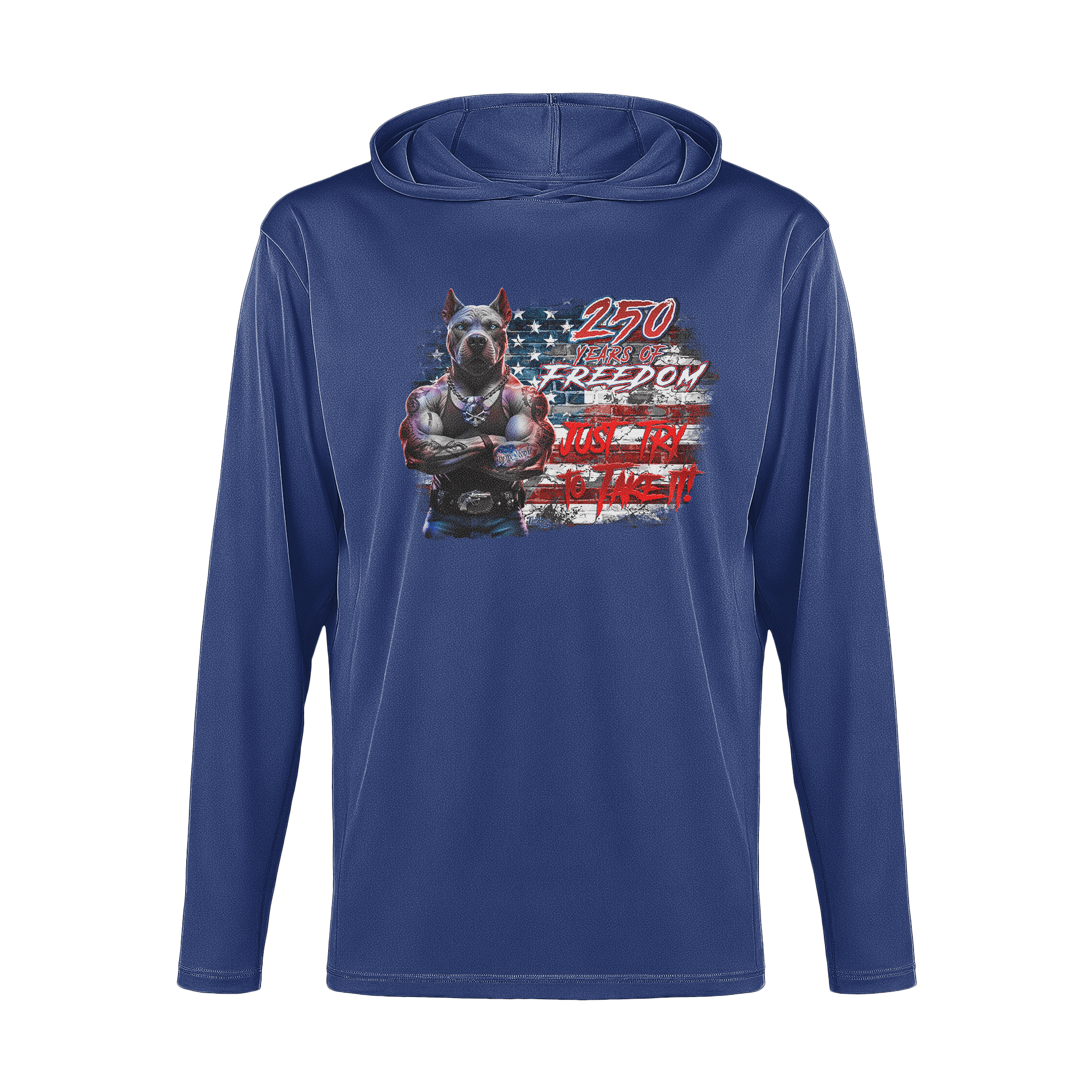 US Celebrates 250 Long Sleeve Hooded Tee - PIT JTTTI - US Celebrates 250