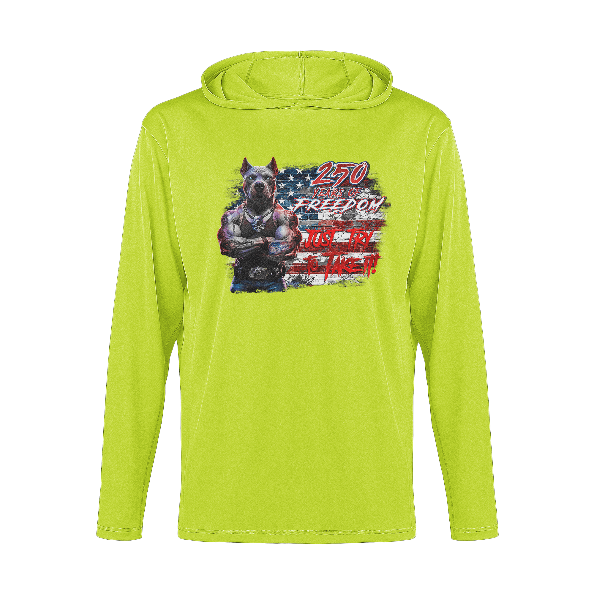 US Celebrates 250 Long Sleeve Hooded Tee - PIT JTTTI - US Celebrates 250
