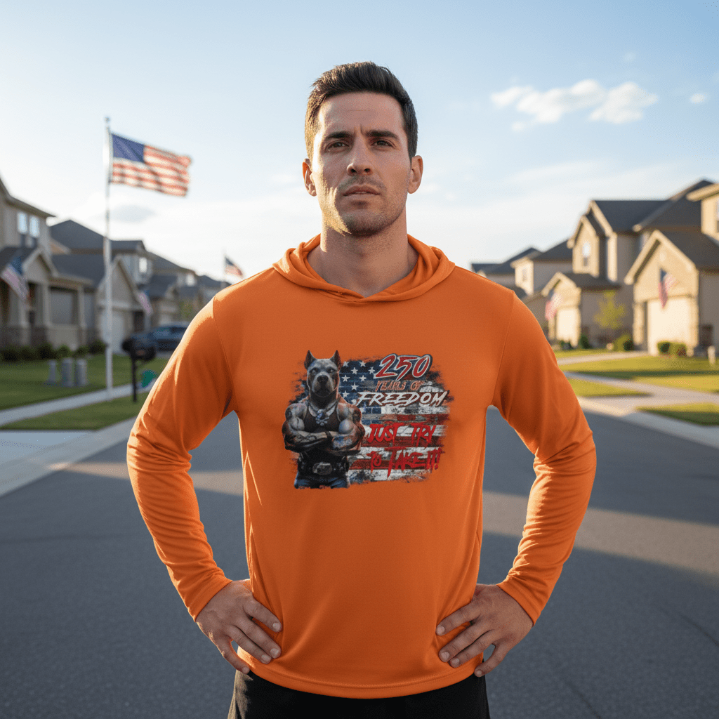 US Celebrates 250 Long Sleeve Hooded Tee - PIT JTTTI - US Celebrates 250