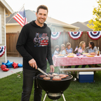 US Celebrates 250 Long Sleeve Hooded Tee - PIT JTTTI - US Celebrates 250