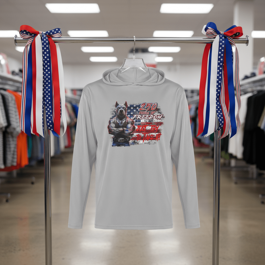 US Celebrates 250 Long Sleeve Hooded Tee - PIT JTTTI - US Celebrates 250