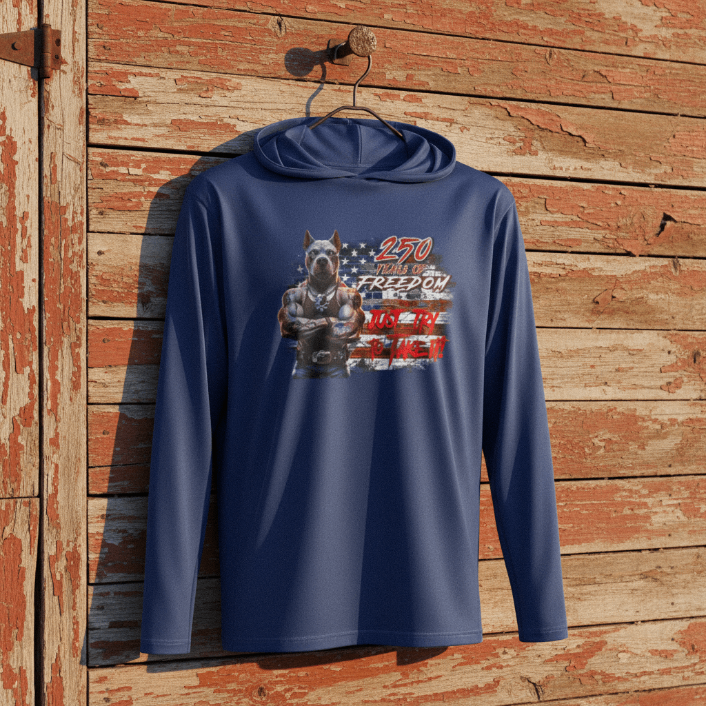 US Celebrates 250 Long Sleeve Hooded Tee - PIT JTTTI - US Celebrates 250