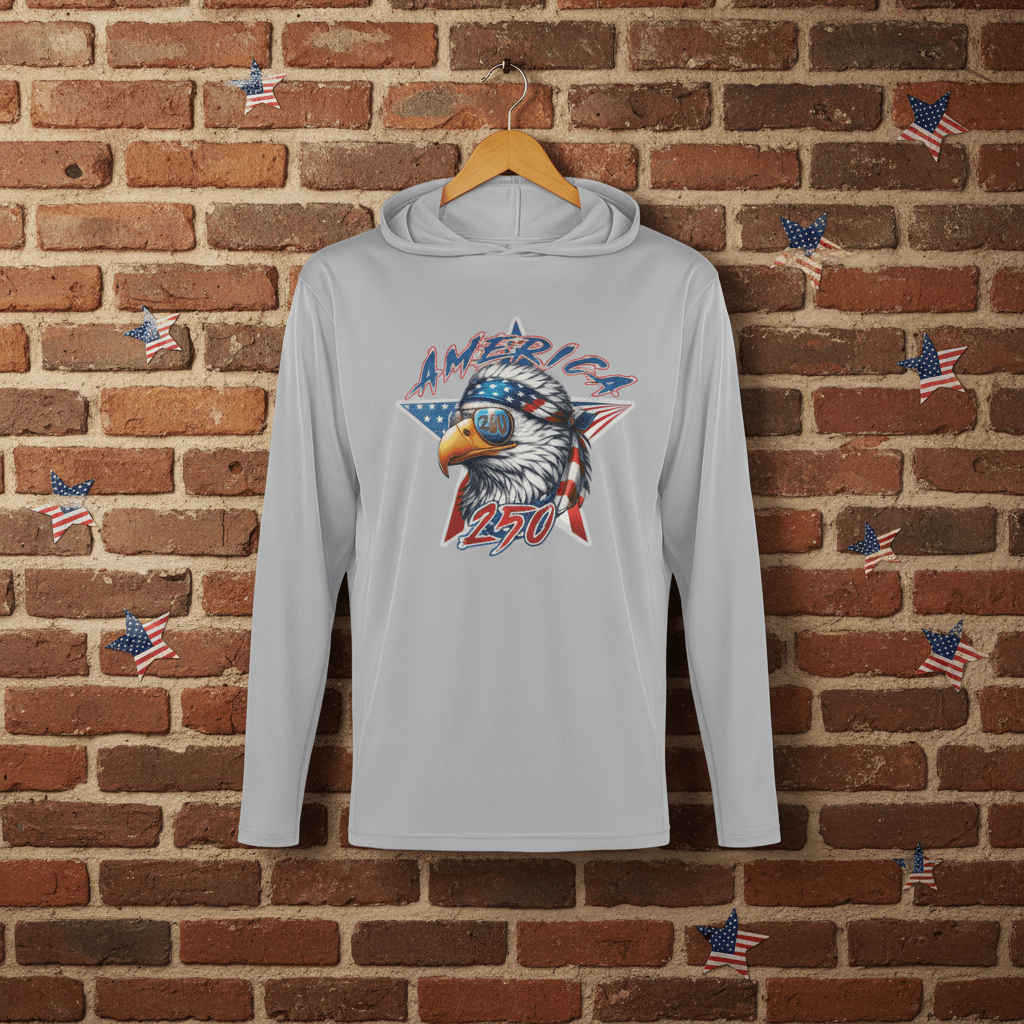 US Celebrates 250 Long Sleeve Hooded Tee - SPRSTR EG - US Celebrates 250