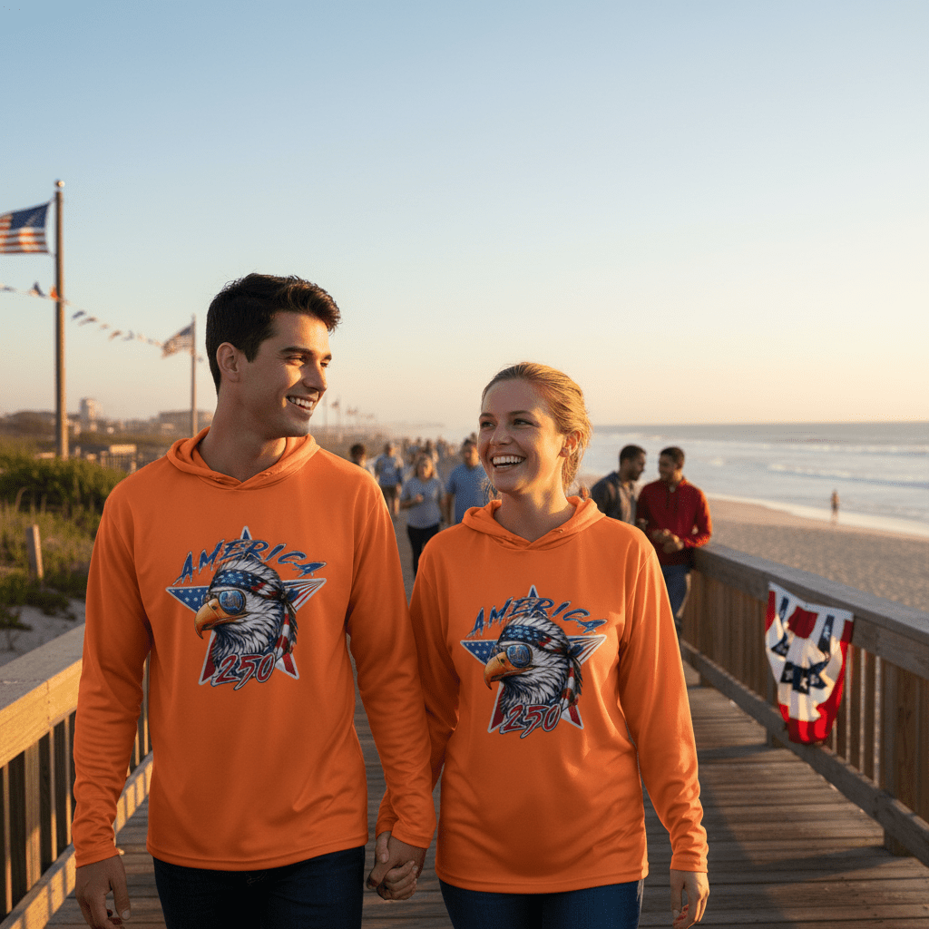 US Celebrates 250 Long Sleeve Hooded Tee - SPRSTR EG - US Celebrates 250