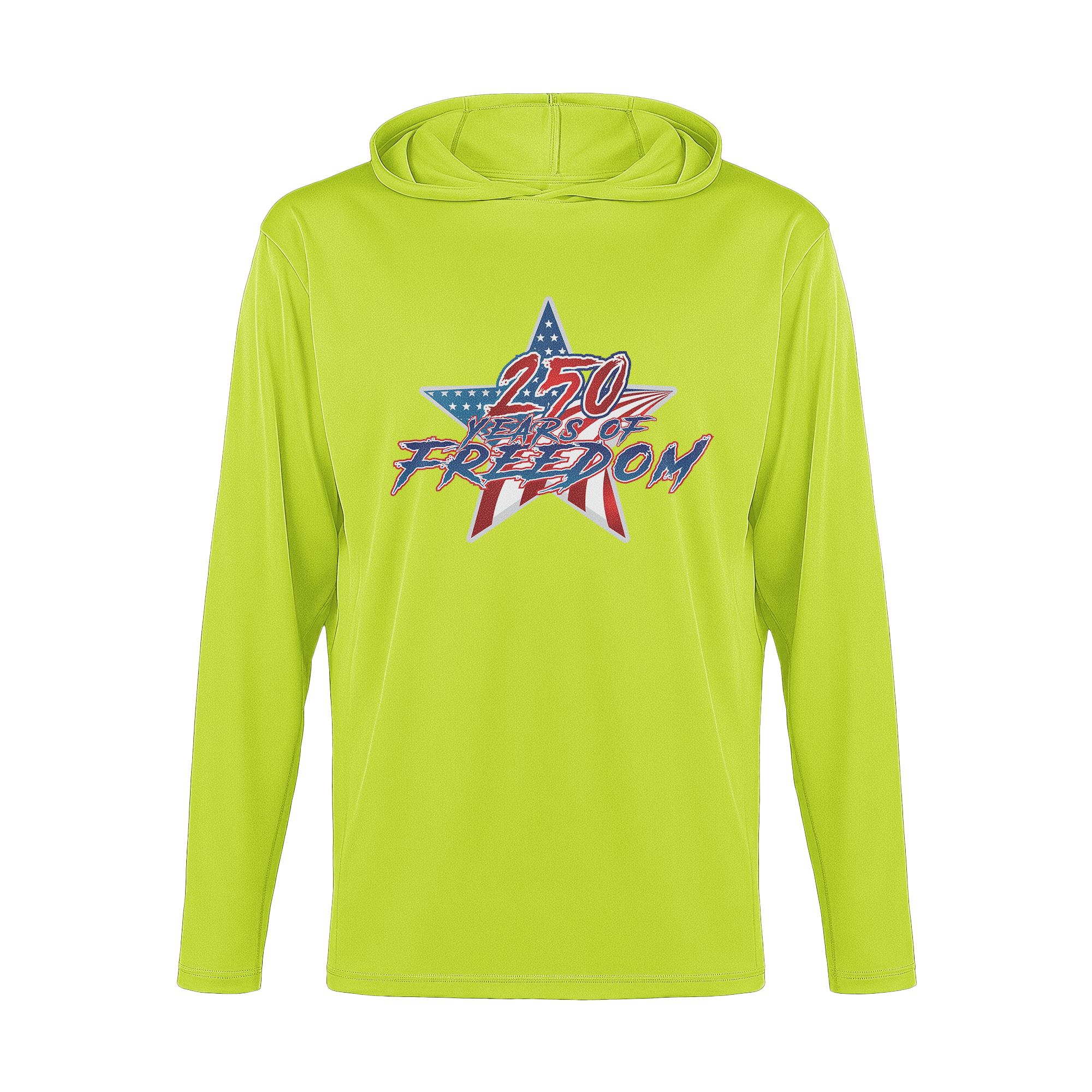US Celebrates 250 Long Sleeve Hooded Tee - STAR FREE - US Celebrates 250
