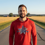 US Celebrates 250 Long Sleeve Hooded Tee - STAR FREE - US Celebrates 250