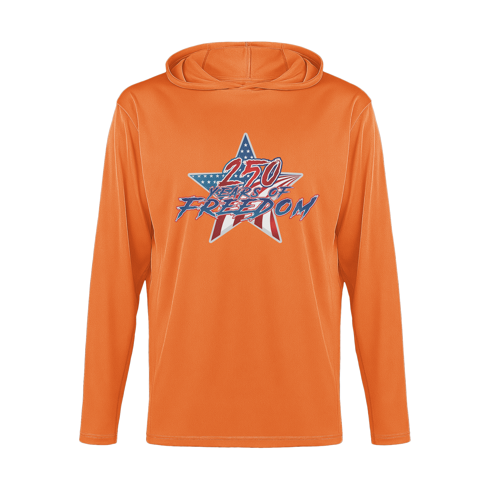 US Celebrates 250 Long Sleeve Hooded Tee - STAR FREE - US Celebrates 250