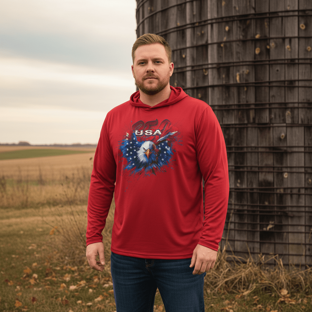 US Celebrates 250 Long Sleeve Hooded Tee - WTP EAGLE - US Celebrates 250