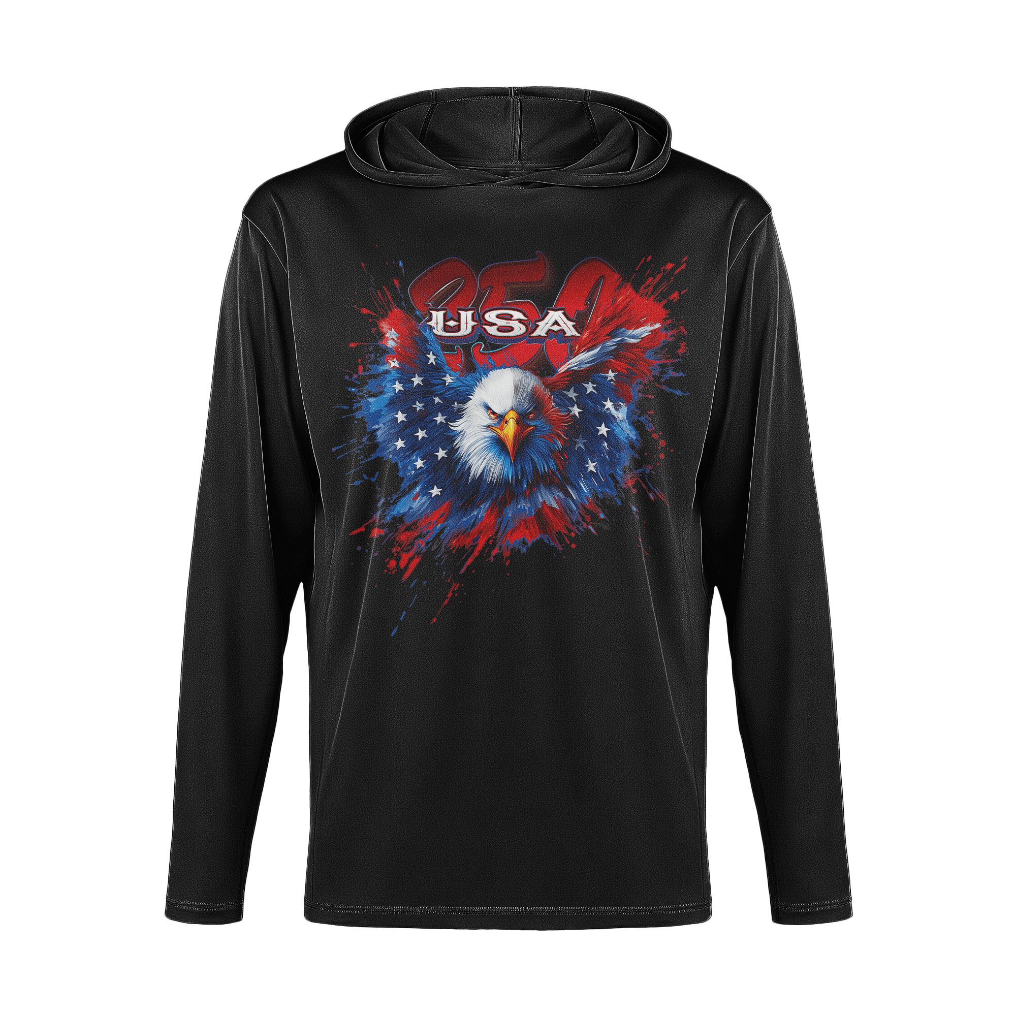 US Celebrates 250 Long Sleeve Hooded Tee - WTP EAGLE - US Celebrates 250