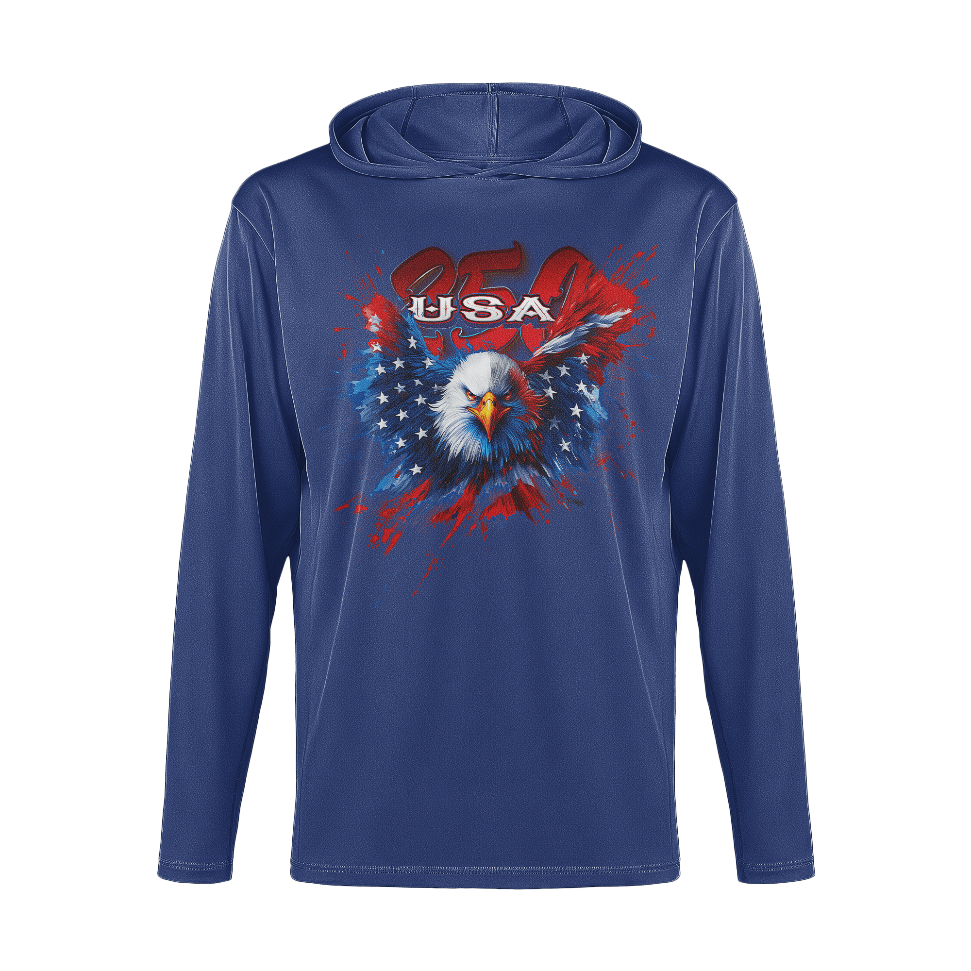 US Celebrates 250 Long Sleeve Hooded Tee - WTP EAGLE - US Celebrates 250