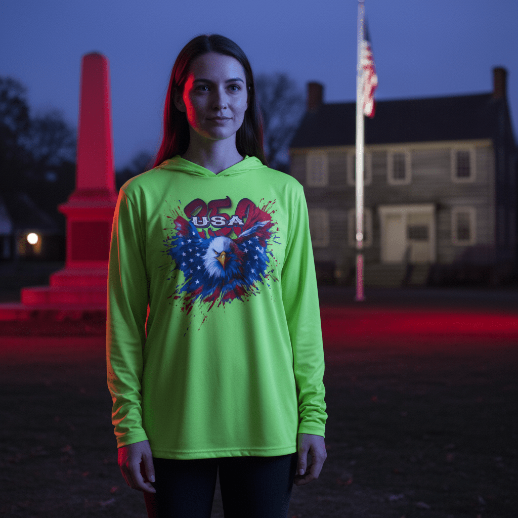 US Celebrates 250 Long Sleeve Hooded Tee - WTP EAGLE - US Celebrates 250