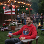 US Celebrates 250 Long Sleeve Hooded Tee - WTP EAGLE - US Celebrates 250
