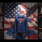US Celebrates 250 Long Sleeve Hooded Tee - WTP EAGLE - US Celebrates 250