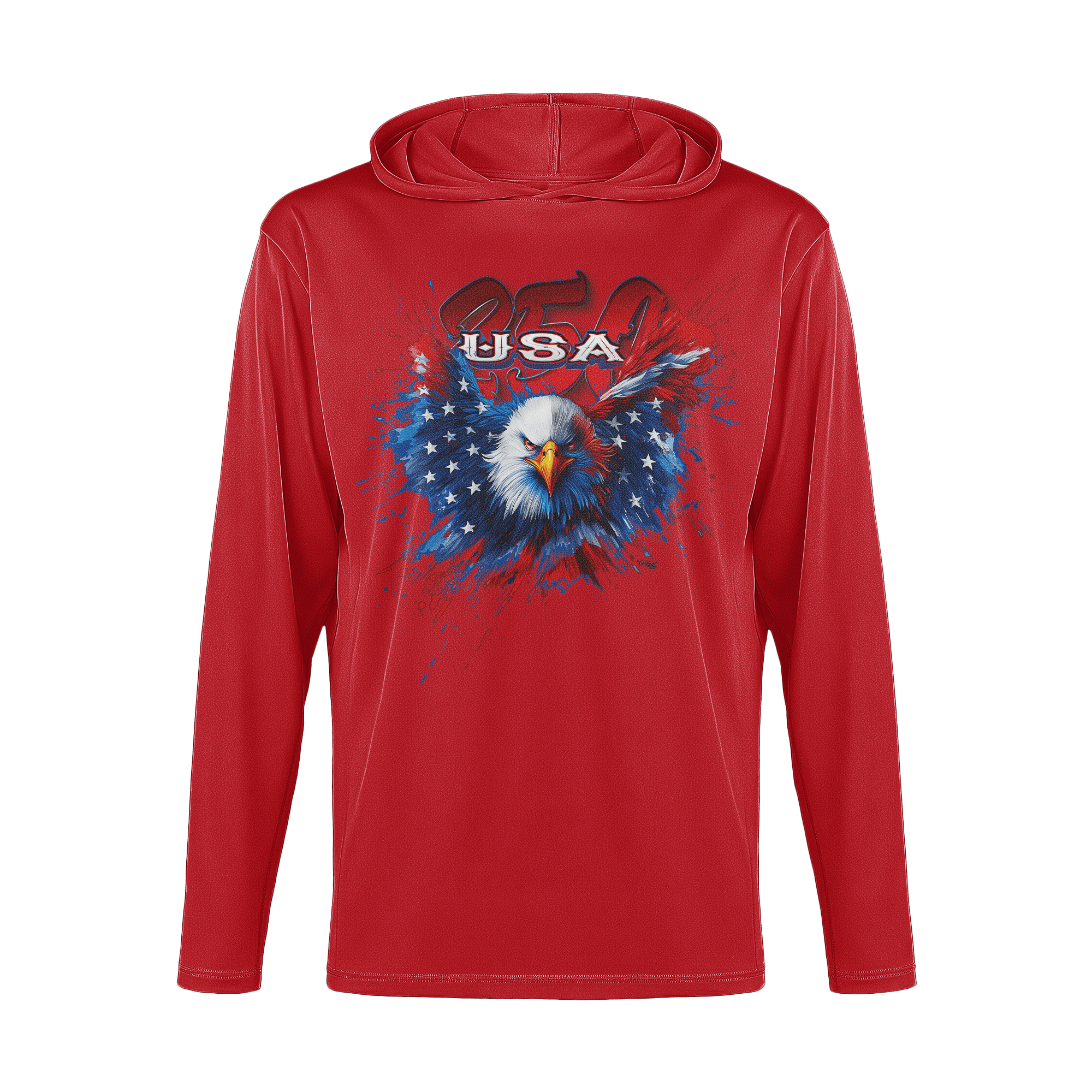 US Celebrates 250 Long Sleeve Hooded Tee - WTP EAGLE - US Celebrates 250