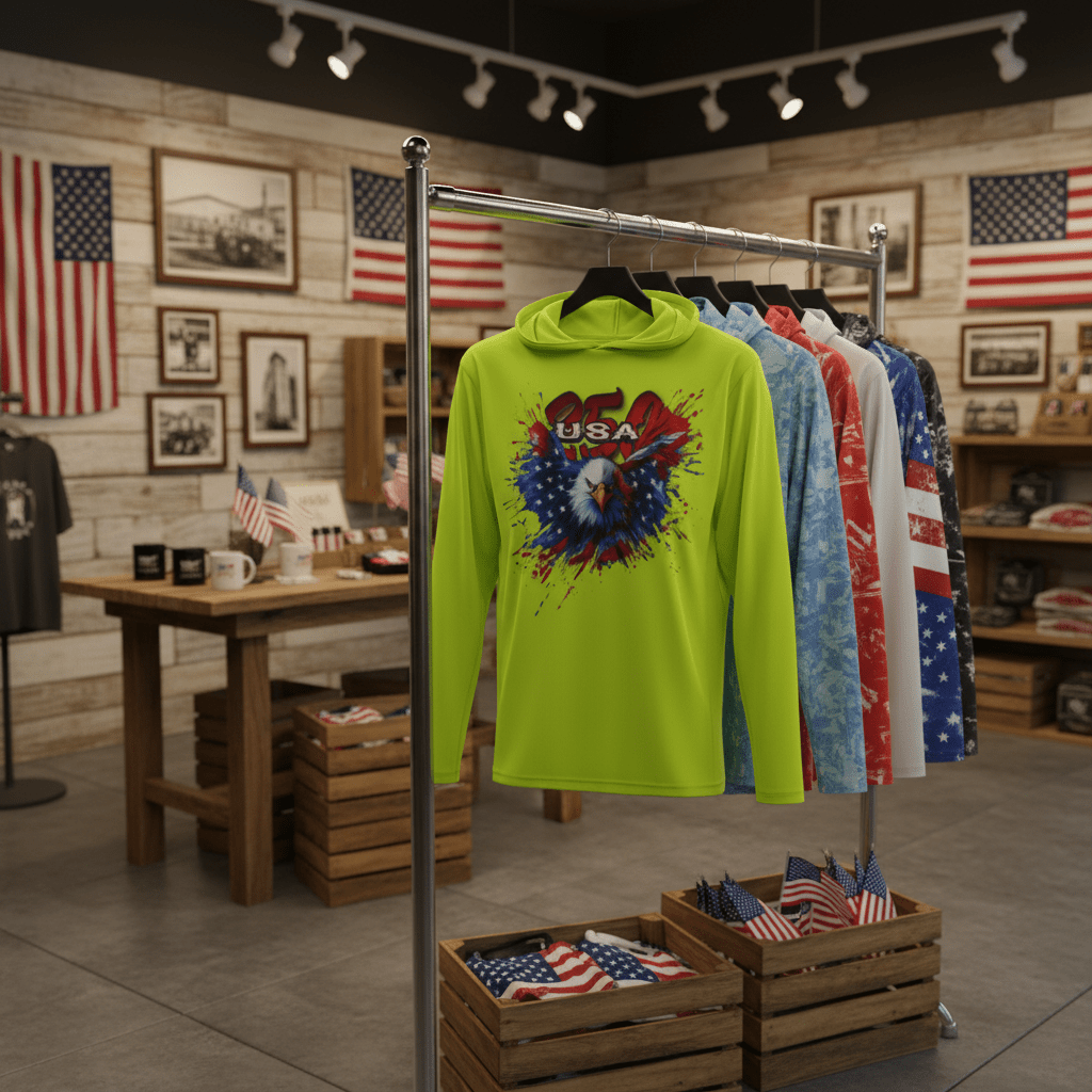 US Celebrates 250 Long Sleeve Hooded Tee - WTP EAGLE - US Celebrates 250
