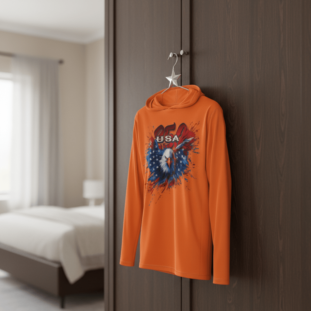 US Celebrates 250 Long Sleeve Hooded Tee - WTP EAGLE - US Celebrates 250