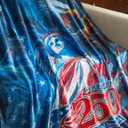 US Celebrates 250 Plush Blanket - MAIN LOGO Edition - US Celebrates 250