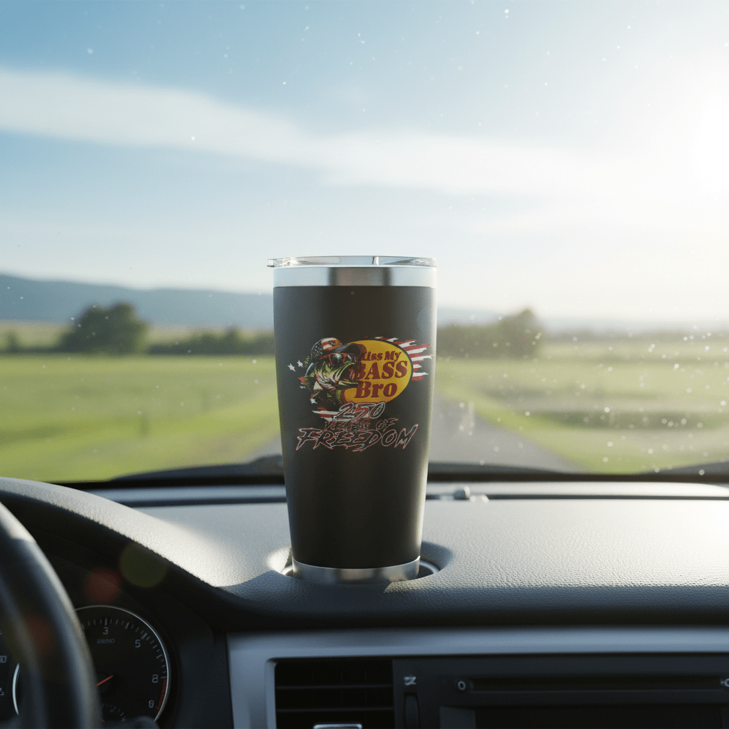 US Celebrates 250 Stainless Steel Tumbler - 20 oz BASS 250 - US Celebrates 250