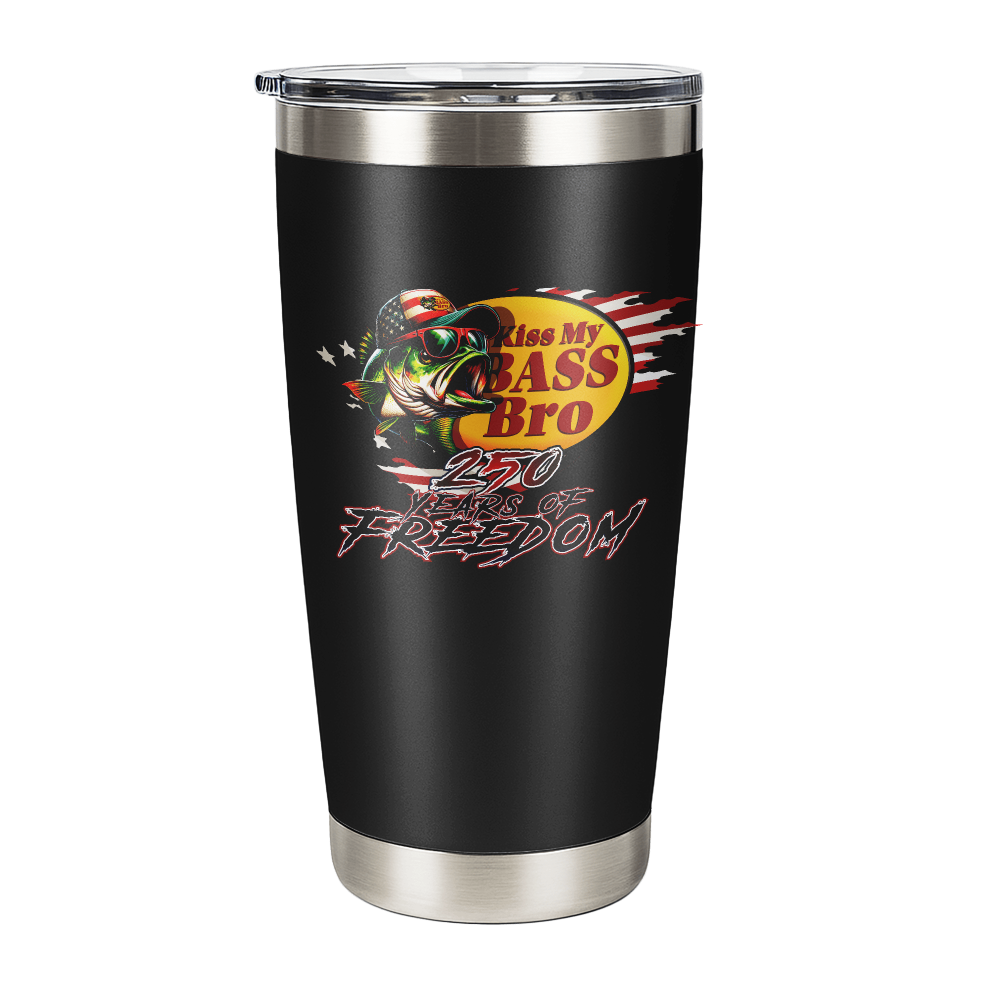 US Celebrates 250 Stainless Steel Tumbler - 20 oz BASS 250 - US Celebrates 250