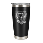 Stainless Steel Tumbler - 20 oz BLK EAGLE | US Official Gear