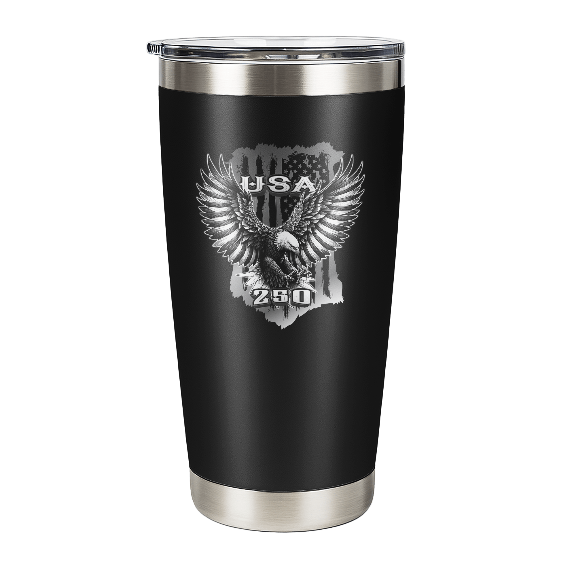 US Celebrates 250 Stainless Steel Tumbler - 20 oz BLK EAGLE - US Celebrates 250