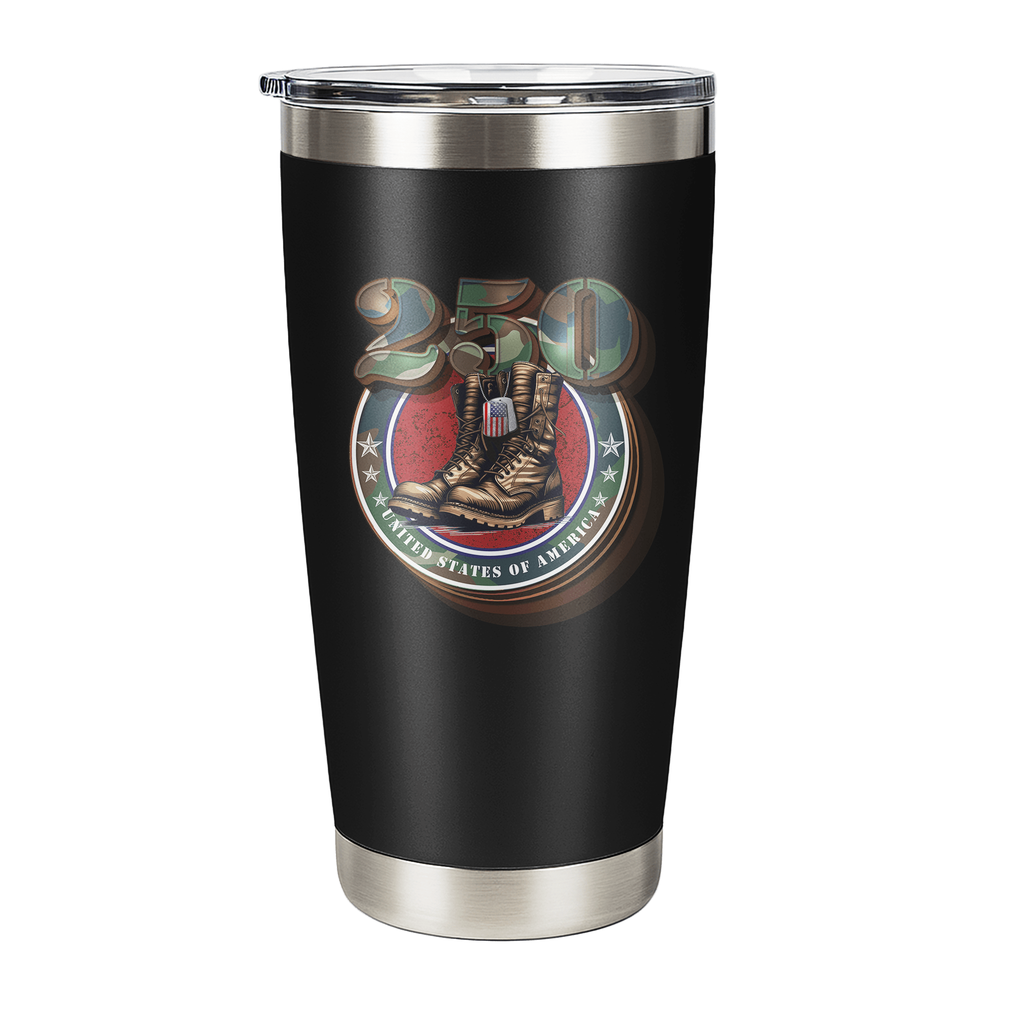 US Celebrates 250 Stainless Steel Tumbler - 20 oz DT_BOOTS - US Celebrates 250