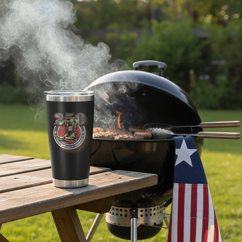 US Celebrates 250 Stainless Steel Tumbler - 20 oz DT_BOOTS - US Celebrates 250