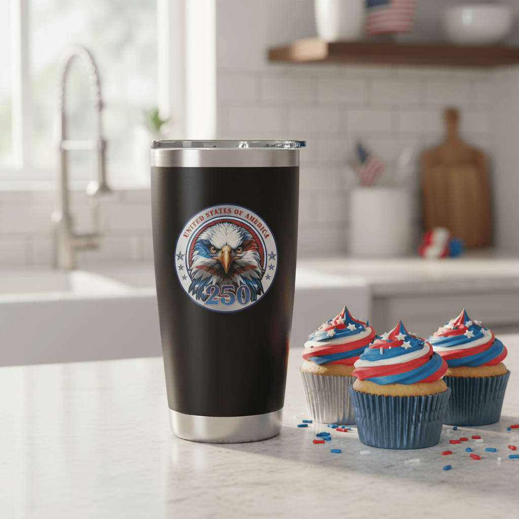 US Celebrates 250 Stainless Steel Tumbler - 20 oz EG CRST - US Celebrates 250