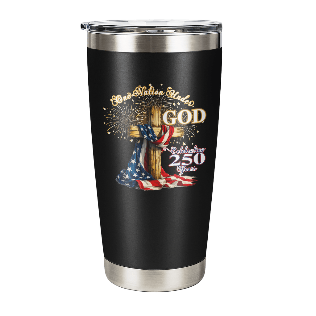 US Celebrates 250 Stainless Steel Tumbler - 20 oz GOD - N - CITY - US Celebrates 250