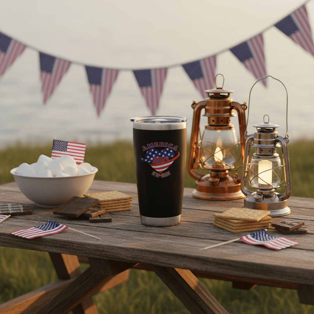 US Celebrates 250 Stainless Steel Tumbler - 20 oz HEART - US Celebrates 250