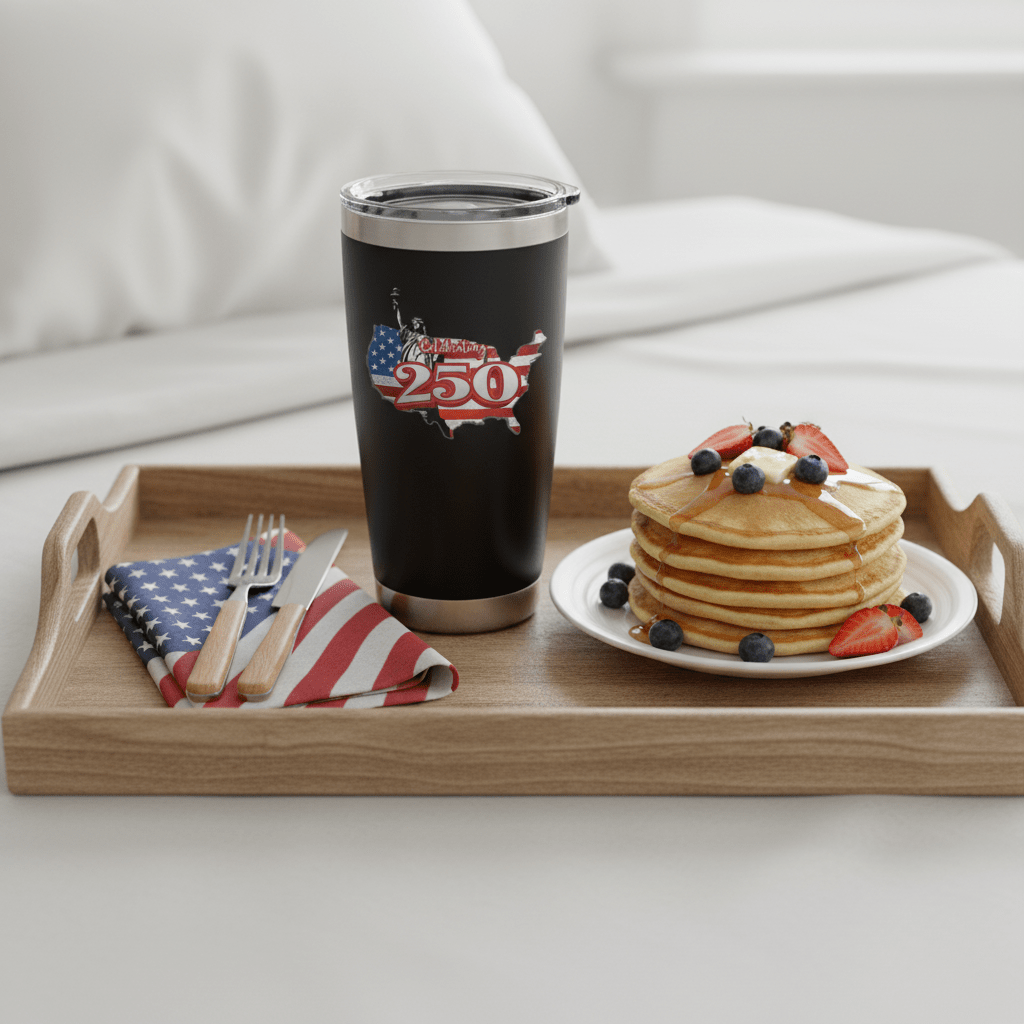 US Celebrates 250 Stainless Steel Tumbler - 20 oz LBRT MAP - US Celebrates 250