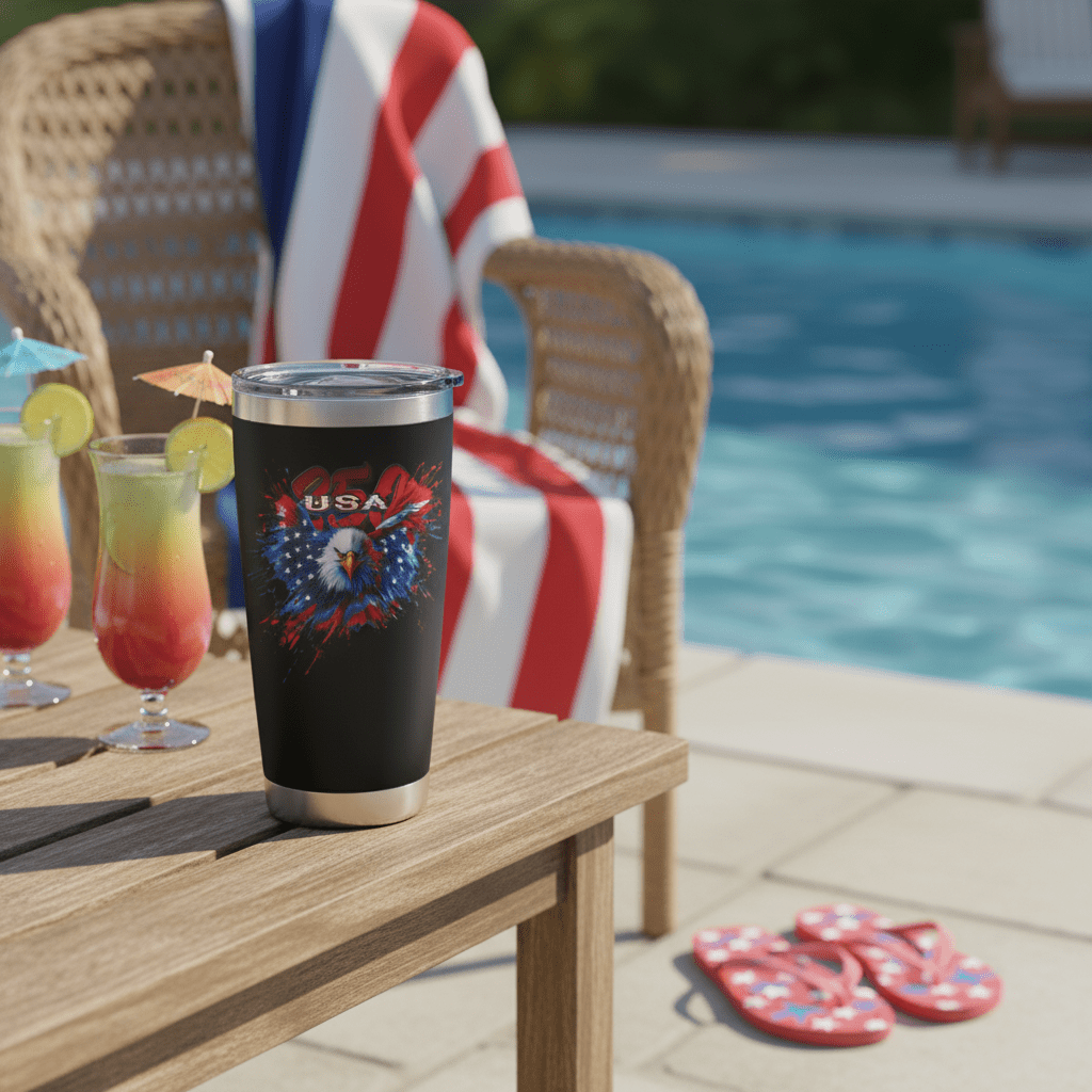 US Celebrates 250 Stainless Steel Tumbler - 20 oz WTP EAGLE - US Celebrates 250