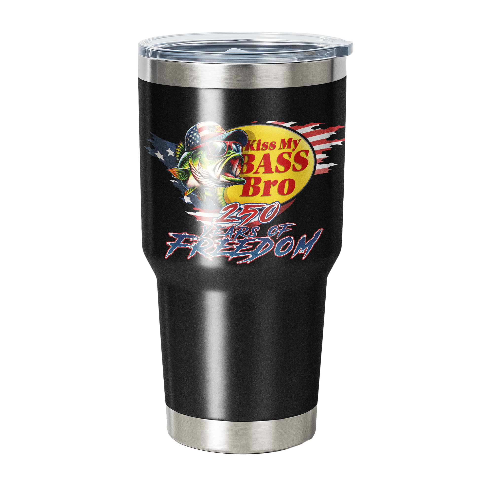 US Celebrates 250 Stainless Steel Tumbler - 30 oz BASS 250 - US Celebrates 250