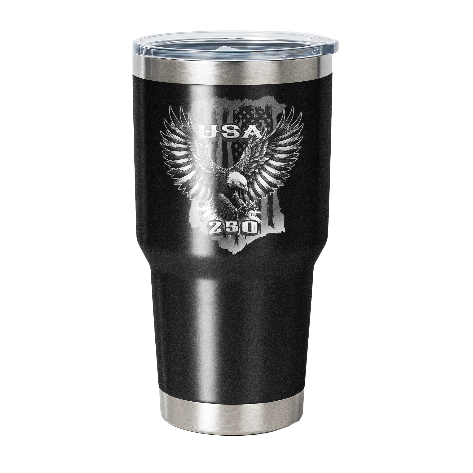 US Celebrates 250 Stainless Steel Tumbler - 30 oz BLK EAGLE - US Celebrates 250