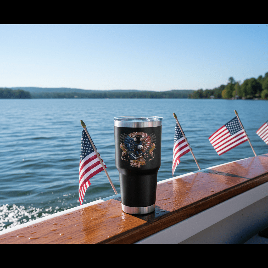 US Celebrates 250 Stainless Steel Tumbler - 30 oz EAGLE AF - US Celebrates 250