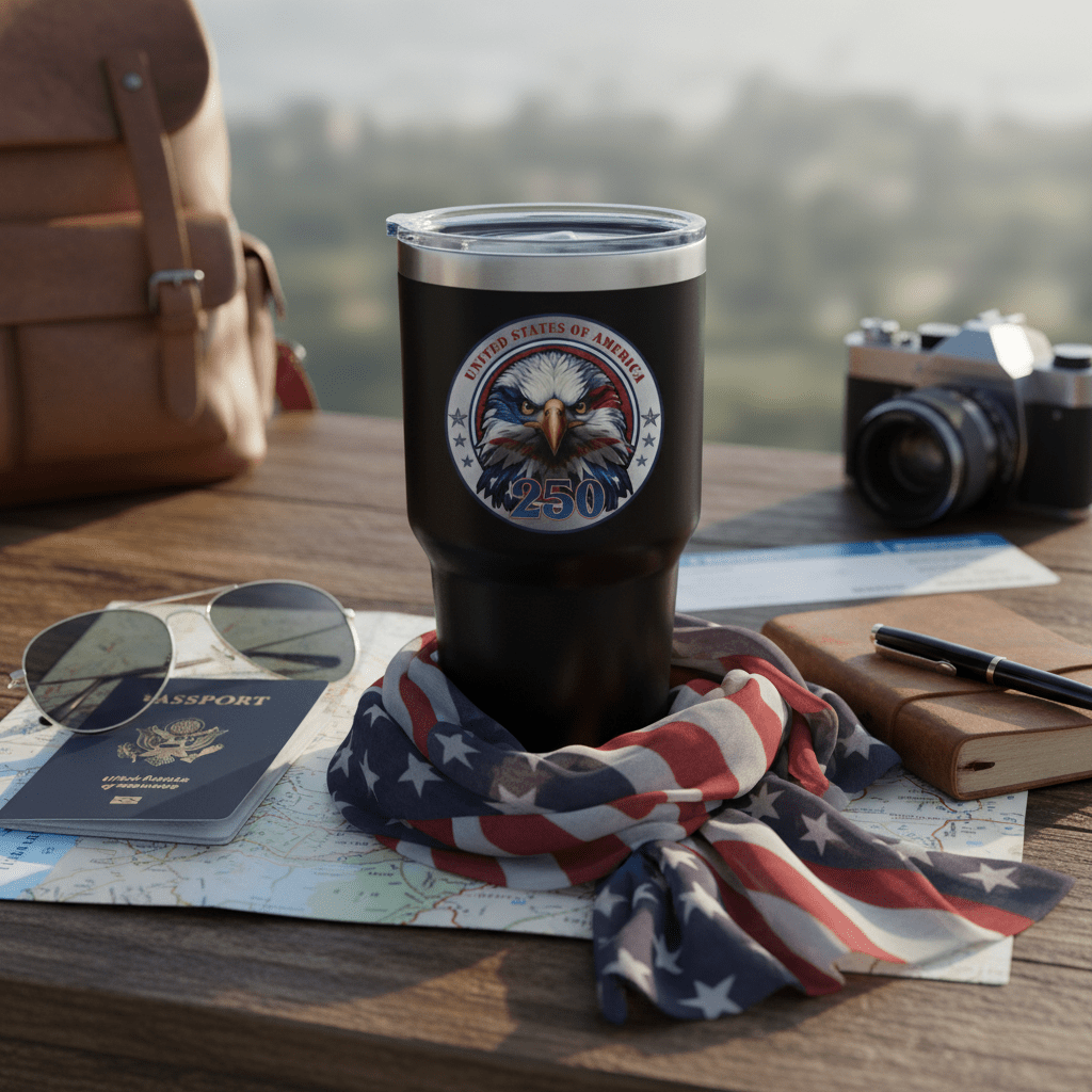 US Celebrates 250 Stainless Steel Tumbler - 30 oz EG CRST - US Celebrates 250