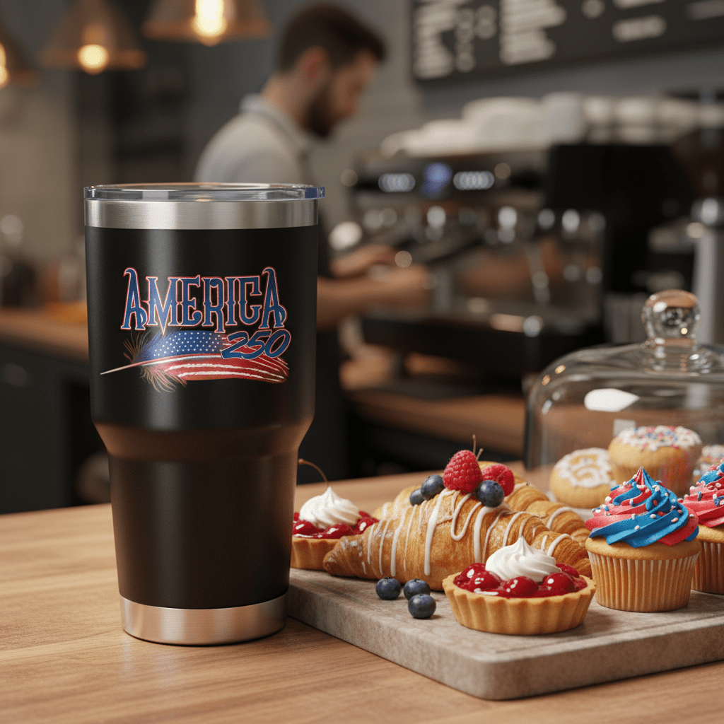 US Celebrates 250 Stainless Steel Tumbler - 30 oz FEATHER - US Celebrates 250