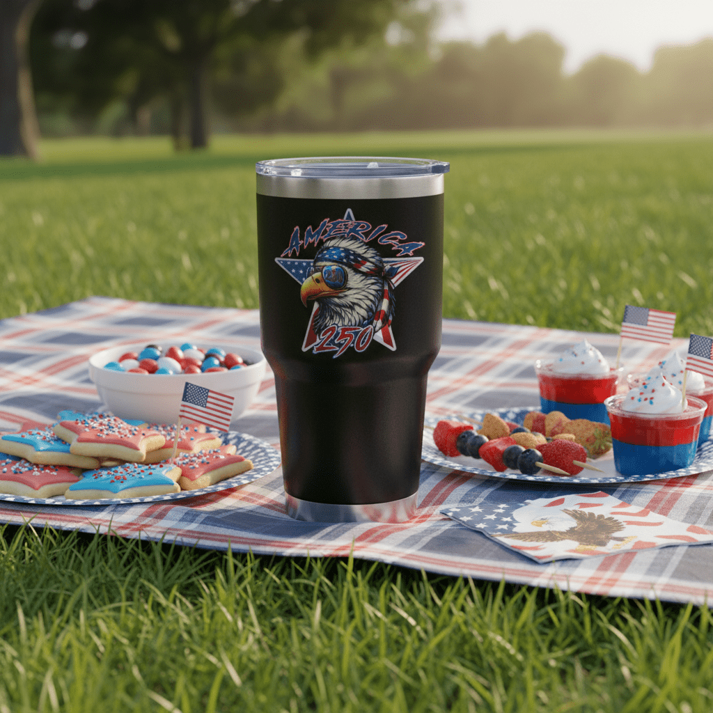 US Celebrates 250 Stainless Steel Tumbler - 30 oz SPRSTR EG - US Celebrates 250
