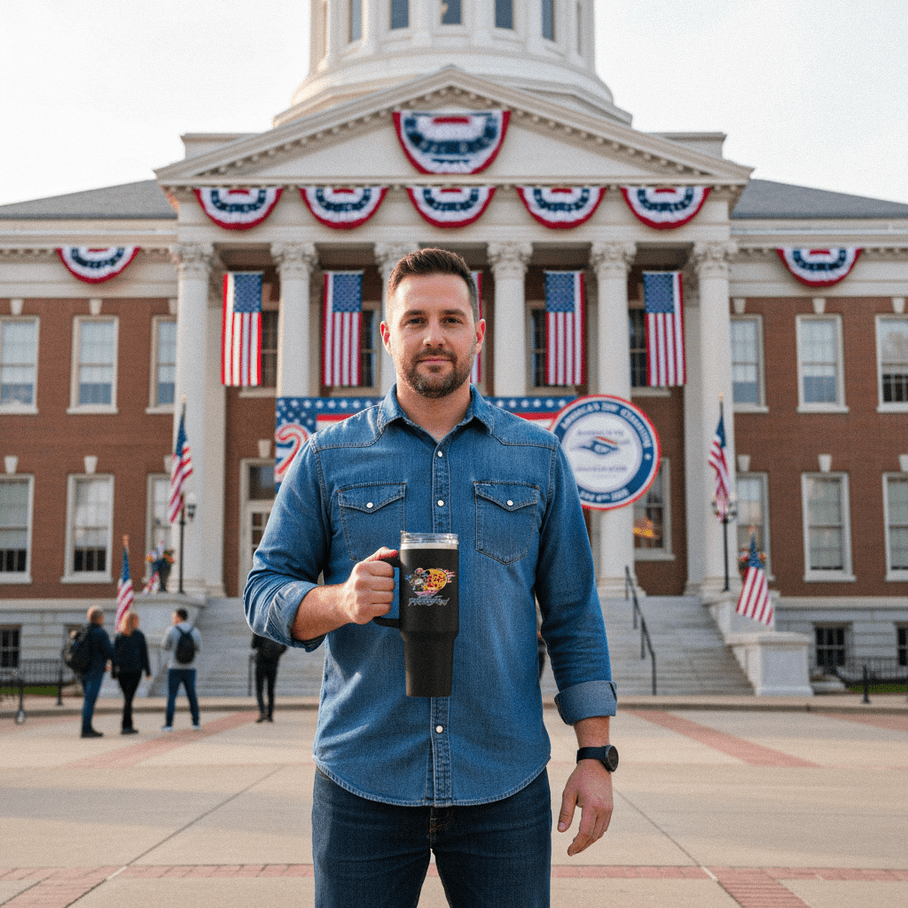 US Celebrates 250 Stainless Steel Tumbler - 40 oz BASS 250 - US Celebrates 250