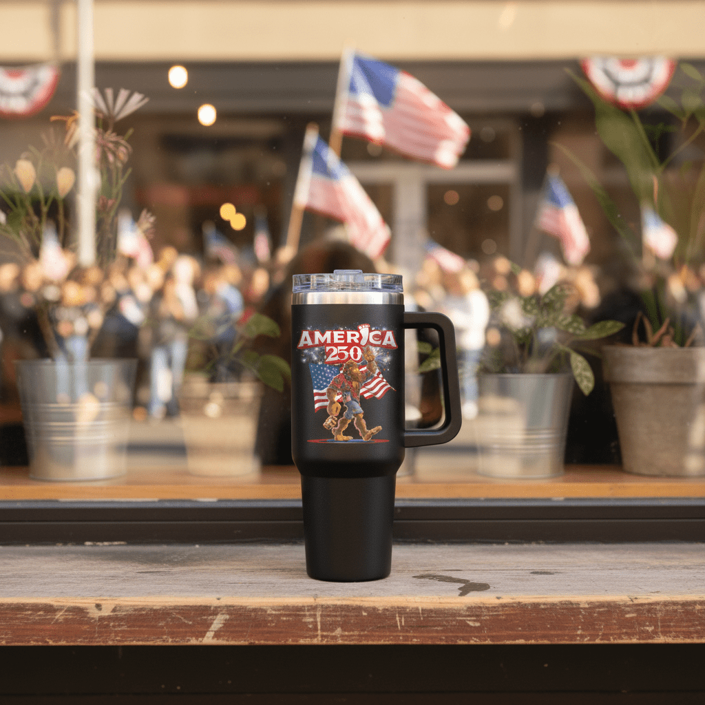 US Celebrates 250 Stainless Steel Tumbler - 40 oz BGFT BRO - US Celebrates 250