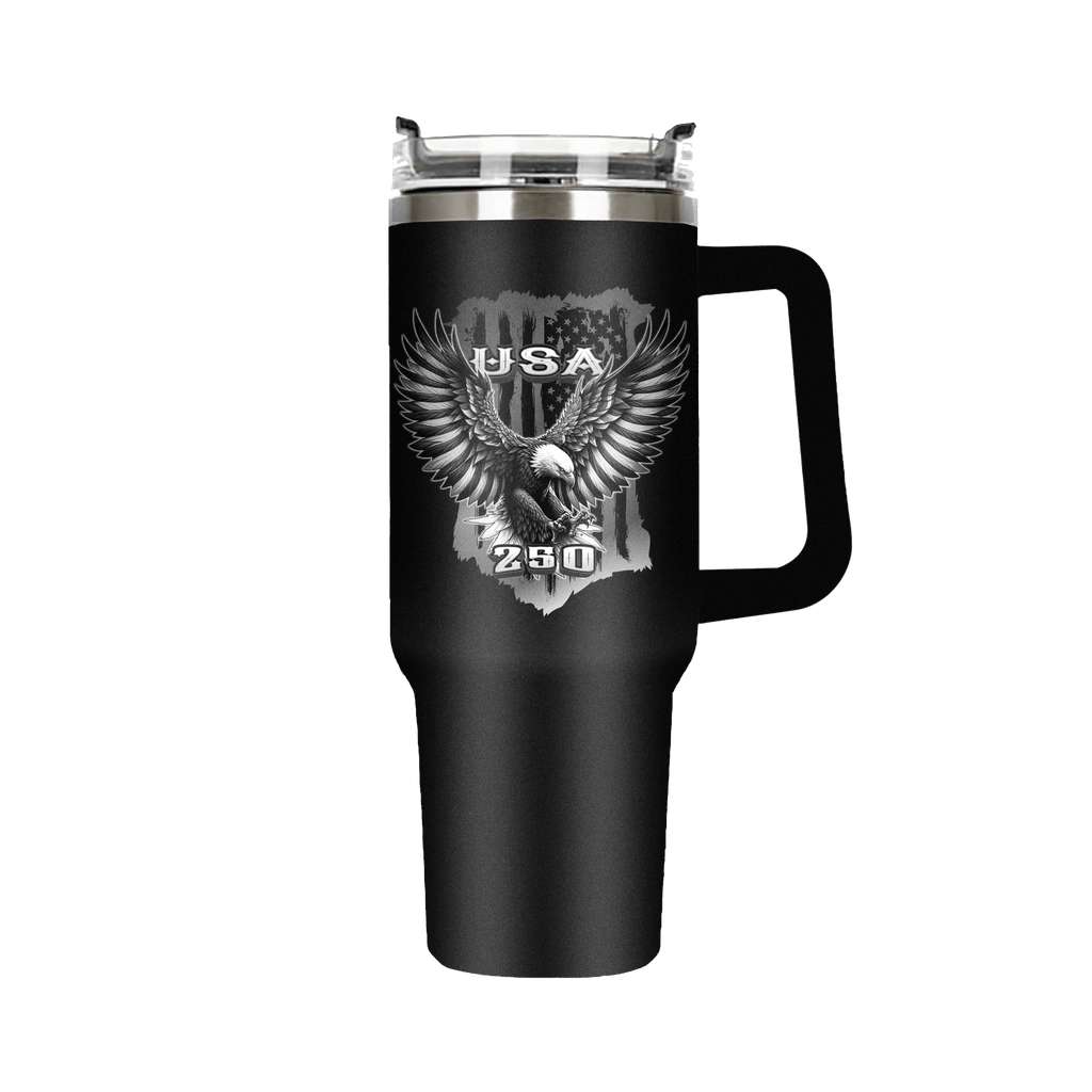 Stainless Steel Tumbler - 40 oz BLK EAGLE | Official US 250