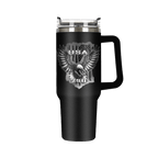 Stainless Steel Tumbler - 40 oz BLK EAGLE | Official US 250