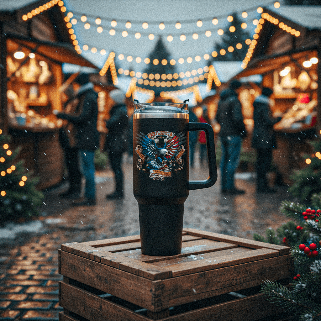 US Celebrates 250 Stainless Steel Tumbler - 40 oz EAGLE AF - US Celebrates 250
