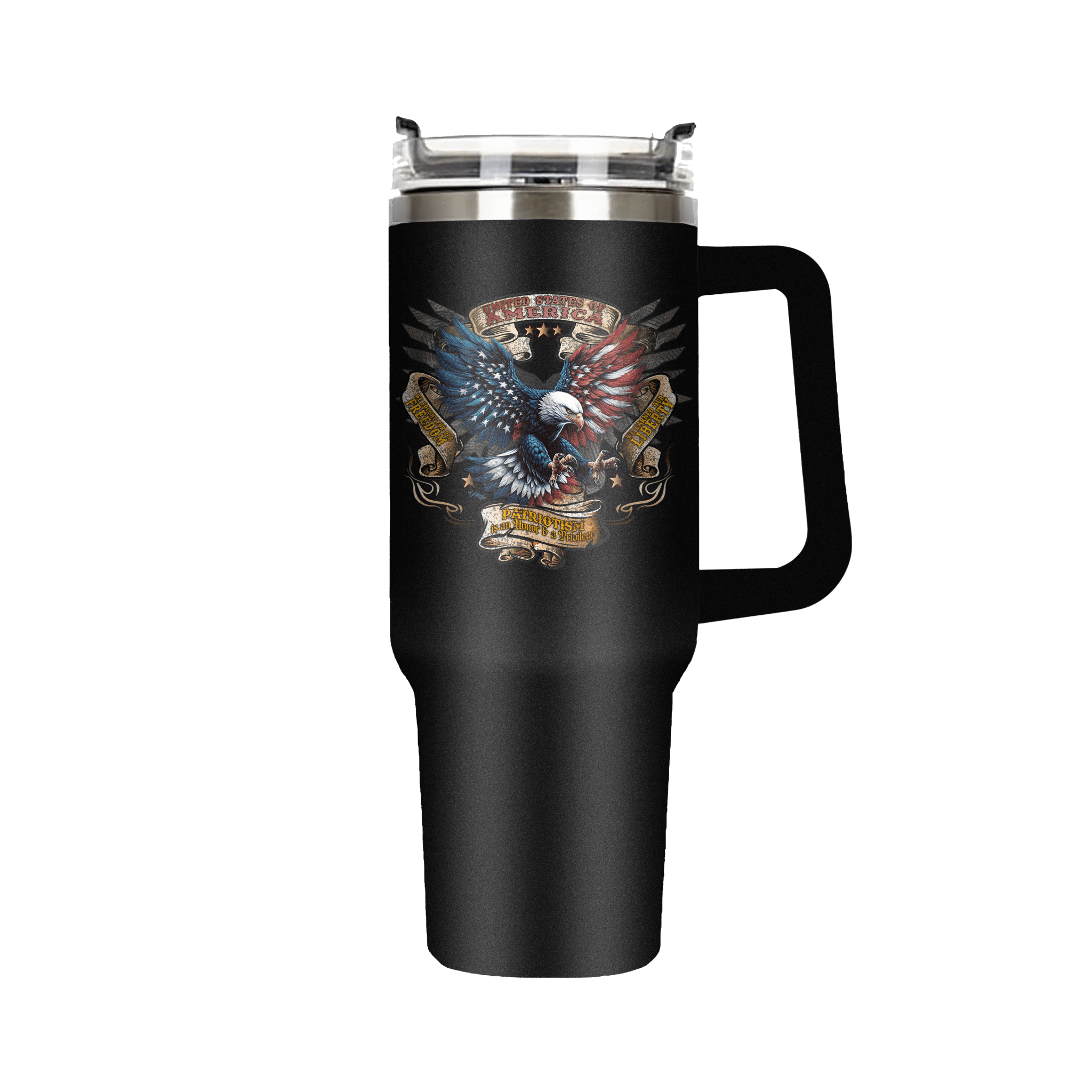 US Celebrates 250 Stainless Steel Tumbler - 40 oz EAGLE AF - US Celebrates 250