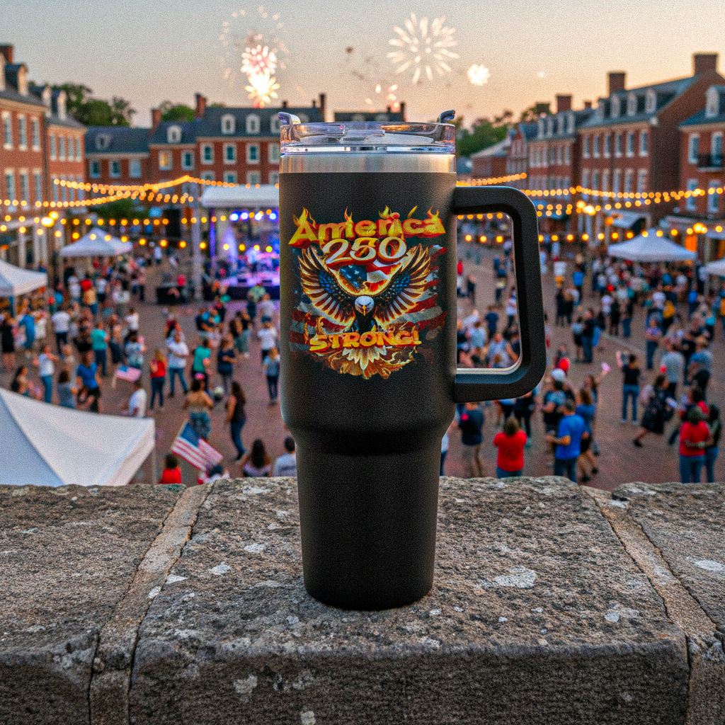 US Celebrates 250 Stainless Steel Tumbler - 40 oz EG FR - US Celebrates 250