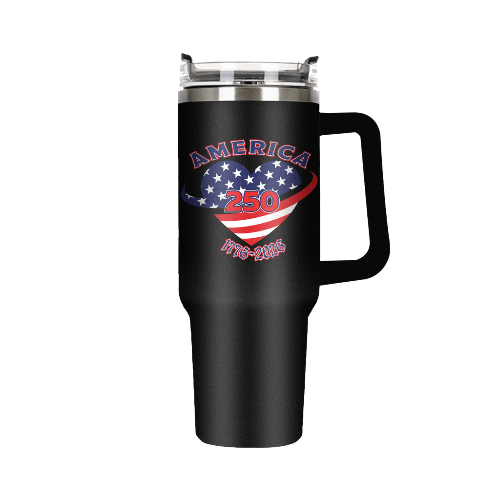 US Celebrates 250 Stainless Steel Tumbler - 40 oz HEART - US Celebrates 250