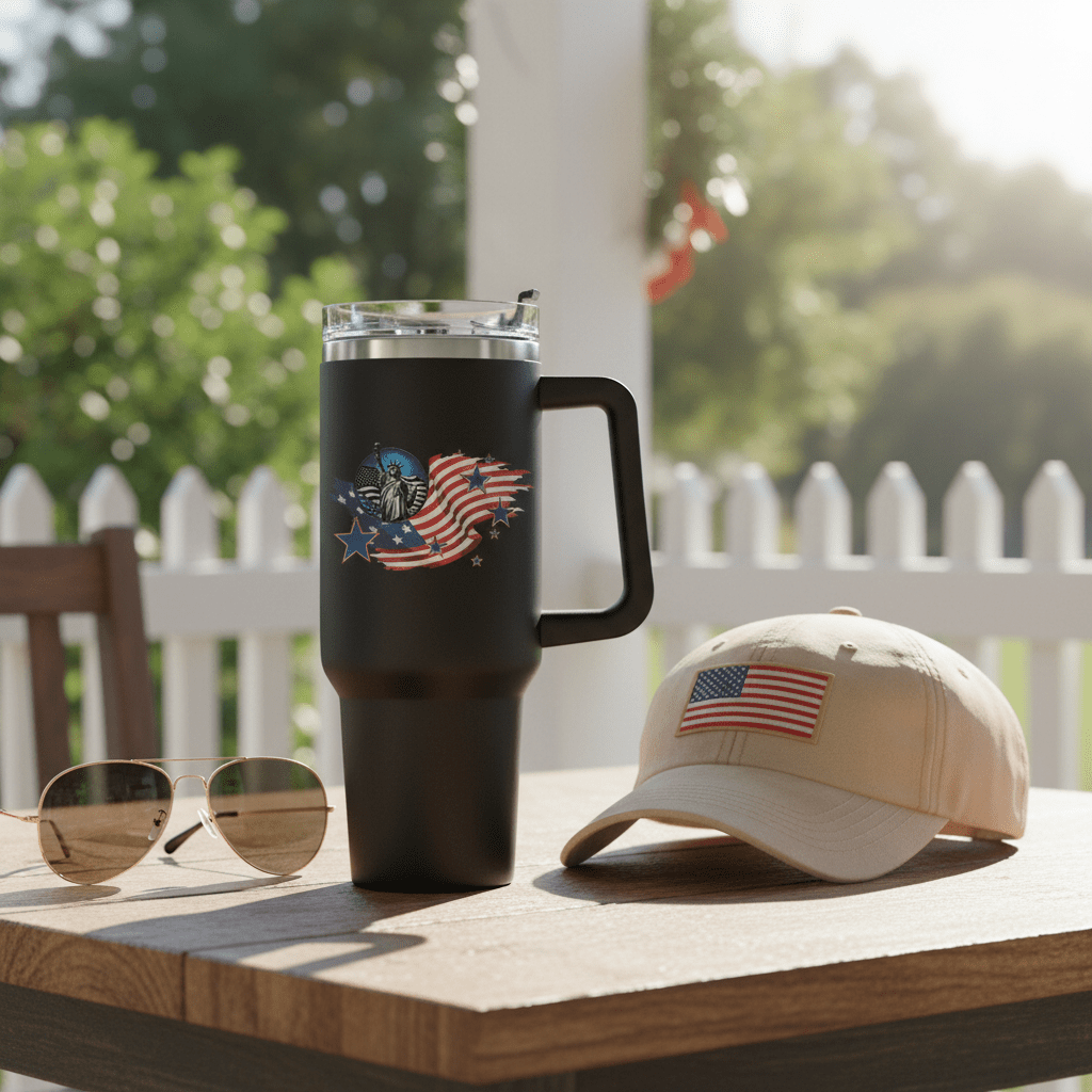 US Celebrates 250 Stainless Steel Tumbler - 40 oz LBRT MAP - US Celebrates 250