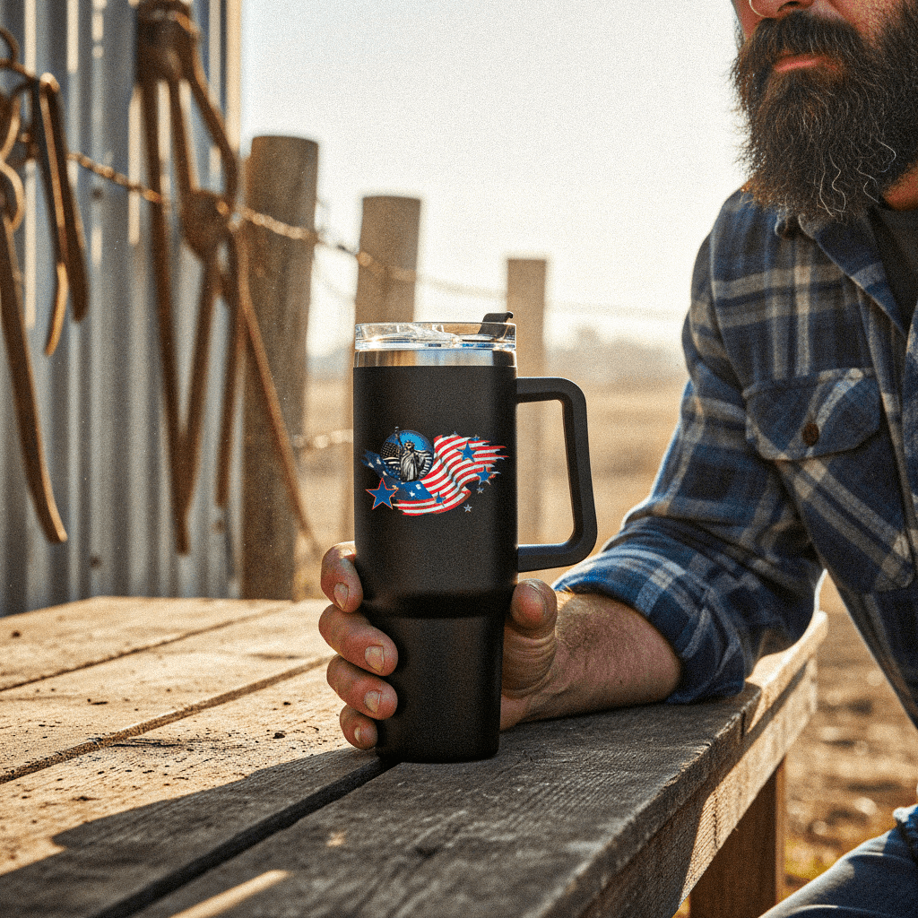 US Celebrates 250 Stainless Steel Tumbler - 40 oz LBRT MAP - US Celebrates 250
