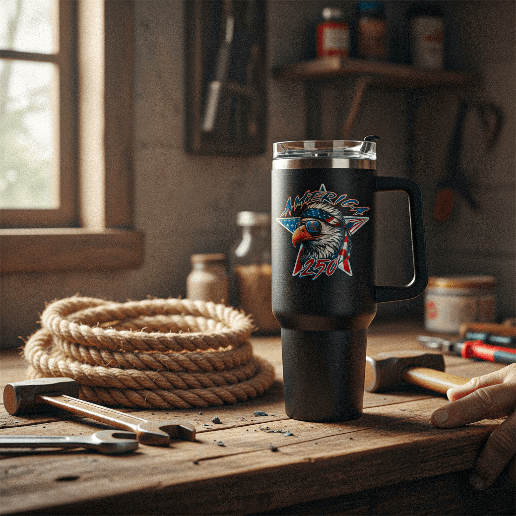 US Celebrates 250 Stainless Steel Tumbler - 40 oz SPRSTR EG - US Celebrates 250